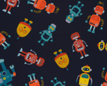 High Gear - Robots Navy from Cloud9 Fabrics