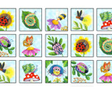 Insects All Around - Block 24 Inch Panel from Elizabeth’s Studio Fabric