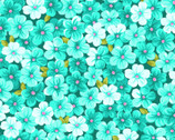 Mia Ditsy Floral Aqua Turquoise from Fabric Traditions Fabric