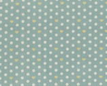 Loyal Heights - Hearts Blue from Lecien Fabric