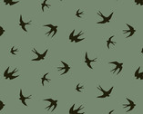 Verdigris - Beaches Birds Patina Green by Libs Ellilot from Andover Fabrics