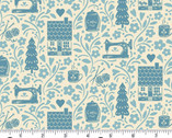 Cozy House - Cozy House Vignette Chambray by Judy Jarvi from Andover Fabrics