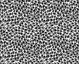 Midnight Rhapsody - Petals Black White from Benartex Fabrics