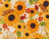Gather Together - Harvest Sunshine Cream from Benartex Fabrics