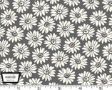 Ups A Daisy - Retro Daisies Metal Grey from Michael Miller Fabrics