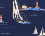 Yacht Club - Windward Navy from Michael Miller Fabrics