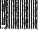 Hedgerows Scallop Stripes White on Black from Michael Miller Fabrics