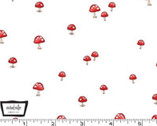 Midnight Forest - Mushrooms White from Michael Miller Fabrics