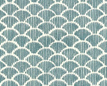 Mermaid Tale Scallops Sage from Michael Miller Fabrics