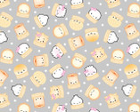 The Dimsum Steam Team - Dimsum Confetti Gray from Michael Miller Fabrics