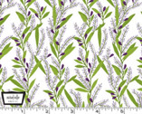 Retreat Yourself - Lavender Scented White from Michael Miller Fabrics