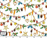 Grandma’s Christmas Wish - Winter Wonderland Garland Multi from Michael Miller Fabrics