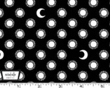 Starry Night - Night and Day GLOW in DARK Black from Michael Miller Fabrics