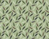George Gertrude Mallory Maude - Leaves Lt Green from Dandelion Fabric and Co.
