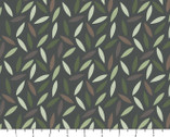 George Gertrude Mallory Maude  - Leaves Dk Green from Dandelion Fabric and Co.