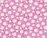 Nana Mae 8 - Packed Daisy Pink from Henry Glass Fabric
