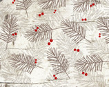 Moose Lodge - Branches Brown Cream from Henry Glass Fabric