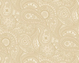 Paisley Paradise 108 Inches - Paisley Beige from Henry Glass Fabric