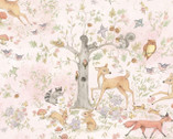 Woodland Buddies - Scenic Pink from Springs Creative Fabric