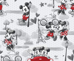 Mickey and Minnie FLEECE Street Scenes from Springs Creative Fabric