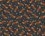 Winter Forest - Fox In The Forest Grey from Benartex Fabrics