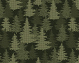 Winter Forest - Tree Forest Green from Benartex Fabrics