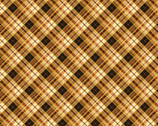 Harvest Festival - Autumn Plaid Orange Brown from Benartex Fabrics