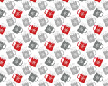 Nordic Cabin PEARLESCENT - Mugs Multi from Benartex Fabrics