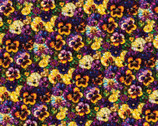 Gigi In The Garden - Stained Glass Pansies from Camelot Fabrics