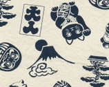 Lucky Charm LT CANVAS No 10 Cream from Kokka Fabric