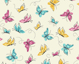 Little Darlings - Flutter Butterfly Cream from Freckle and Lollie Fabric