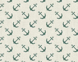 Burlap Costal - Anchors Parchment from Benartex Fabrics