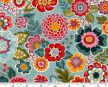 Revival - Floral Blue from Makower UK  Fabric