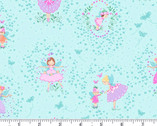 Fairy Dust - Friends Teal from Makower UK  Fabric