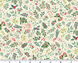 Enchanted - Yuletide Foliage Cream from Makower UK  Fabric