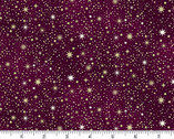 Enchanted - Celestials Stars Deep Red Maroon from Makower UK  Fabric