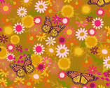 Wildflowers - Monarch Yarrow from Andover Fabrics