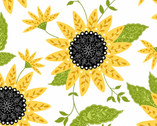 Bee Happy - Sunflower White from Andover Fabrics