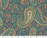 Rambling Rose - Boho Soul Deep Teal from Andover Fabrics