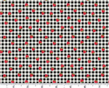 Strawberry Honey - Gingham Strawberry Black from Andover Fabrics
