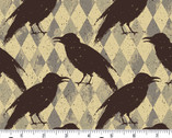 Nevermore - Crow Harlequin from Andover Fabrics