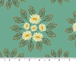 Winged Garden - Graceful Flora Delight Teal from Andover Fabrics