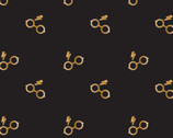 Wizarding World - Harry Potter Glasses Black from Camelot Fabrics