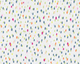 Everyday Print - Colorful Confetti Dots White from 3 Wishes Fabric