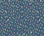 Everyday Print - Colorful Confetti Dots Navy Blue from 3 Wishes Fabric