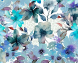 Beatrice - Layered Floral White from 3 Wishes Fabric