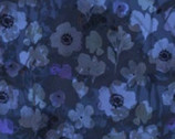 Beatrice - Floral Shadow Dk Blue from 3 Wishes Fabric