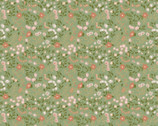 Promise Me - From My Heart Little Florals Green from Poppie Cotton Fabric