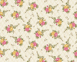 Young of the Year - Small Floral Cream from Henry Glass Fabric