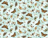 Young of the Year - Butterflies Blue from Henry Glass Fabric